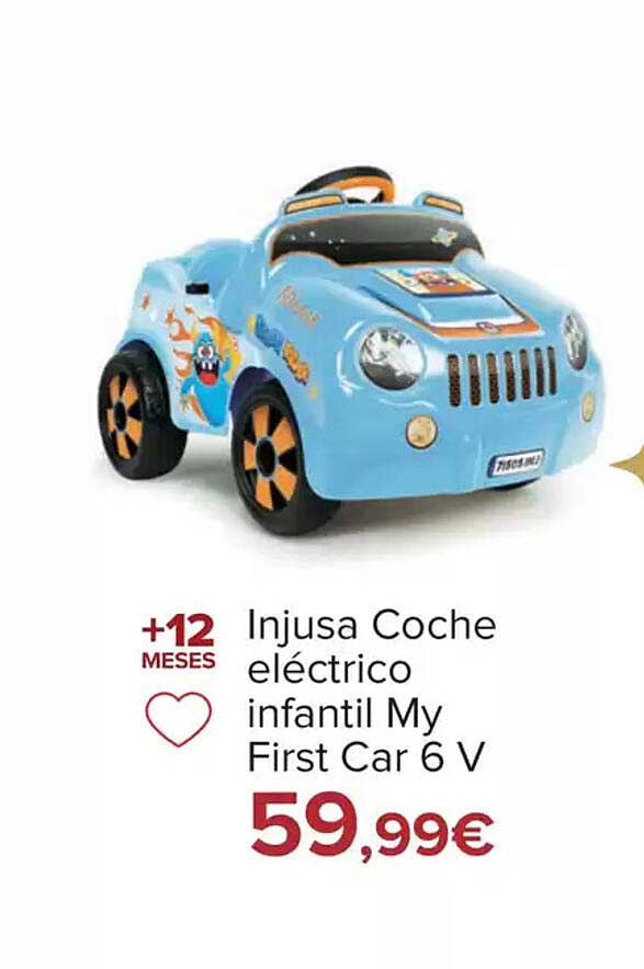 Injusa Coche eléctrico infantil My First Car 6 V