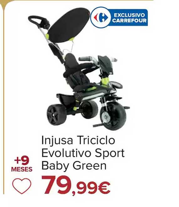 Injusa Triciclo Evolutivo Sport Baby Green