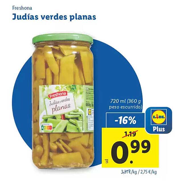 Judías verdes planas