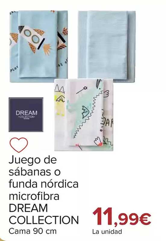 Juego de sábanas o funda nórdica microfibra DREAM COLLECTION Cama 90 cm