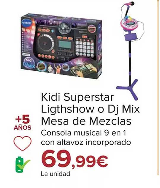 Kidi Superstar Ligthshow o Dj Mix Mesa de Mezclas