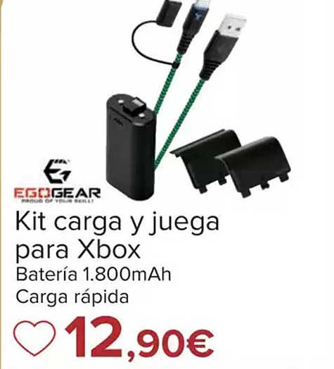 Kit carga y juega para Xbox