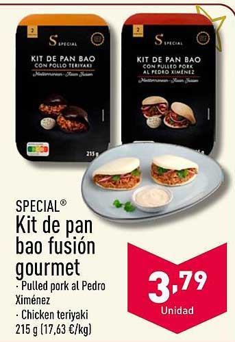 Kit de pan bao fusión gourmet