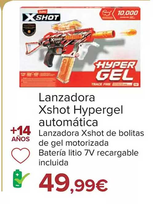 Lanzadora Xshot Hypergel automática