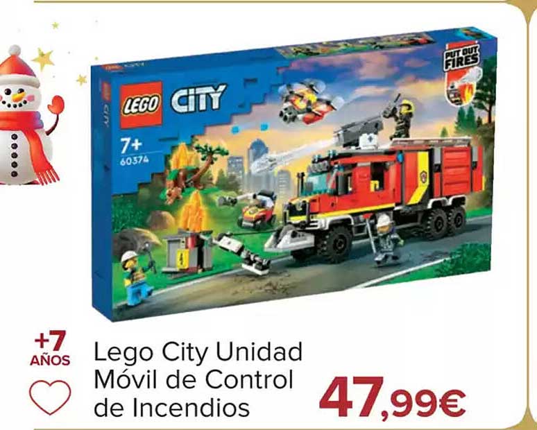 Lego City Unidad Móvil de Control de Incendios