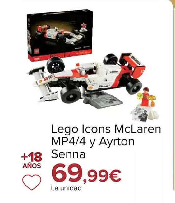 Lego Icons McLaren MP4/4 y Ayrton Senna