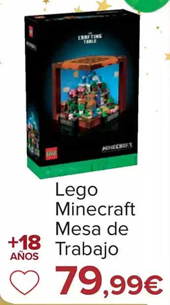 Lego Minecraft Mesa de Trabajo