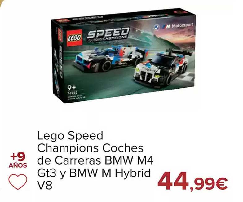 Lego Speed Champions Coches de Carreras BMW M4 Gt3 y BMW M Hybrid V8