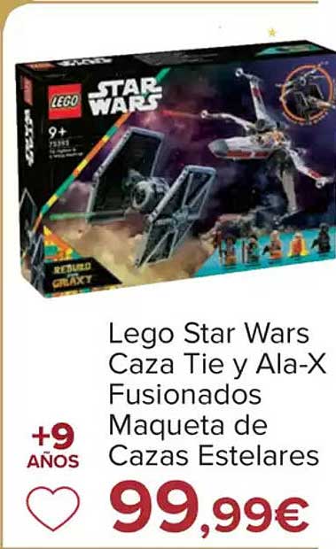 Lego Star Wars Caza Tie y Ala-X Fusionados Maqueta de Cazas Estelares