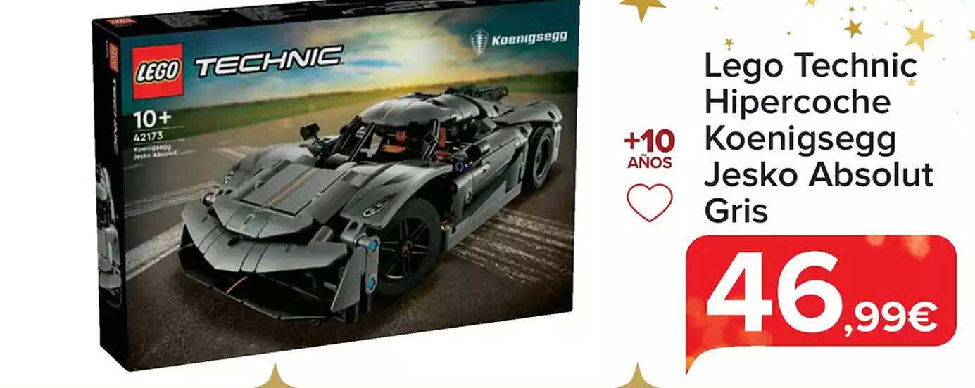 Lego Technic Hipercoche Koenigsegg Jesko Absolut Gris