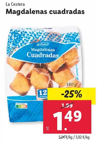 Magdalenas cuadradas