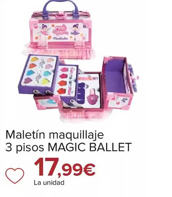 Maletín maquillaje 3 pisos MAGIC BALLET