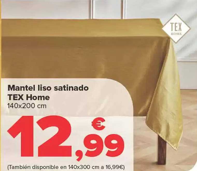 Mantel liso satinado TEX Home