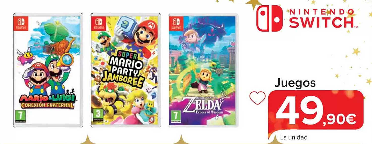 Mario & Luigi: Conexión Fraternal  
Super Mario Party Jamboree  
The Legend of Zelda: Echoes of Wisdom  