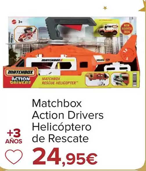 Matchbox Action Drivers Helicóptero de Rescate