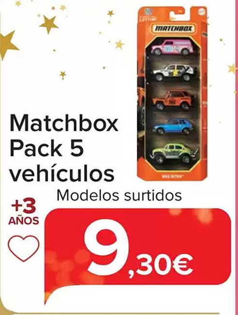 Matchbox Pack 5 vehículos