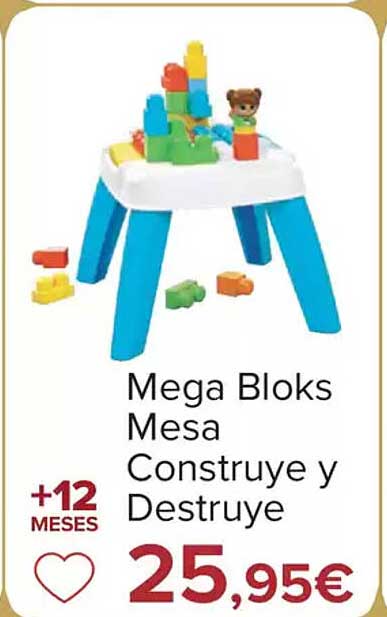 Mega Bloks Mesa Construye y Destruye