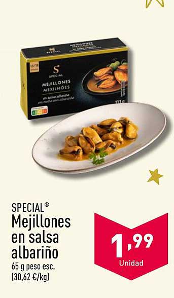 Mejillones en salsa albariño