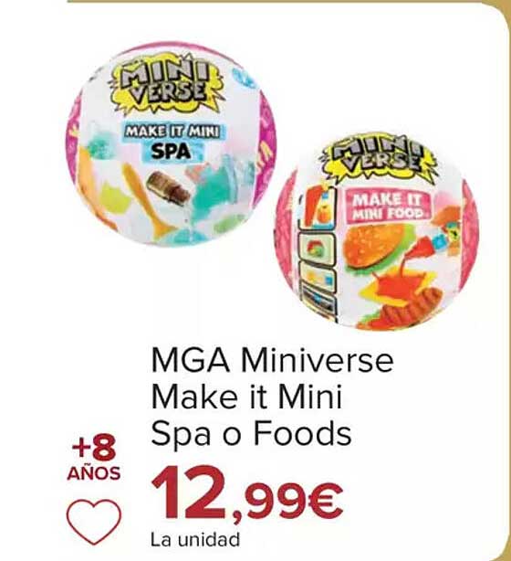 MGA Miniverse Make it Mini Spa o Foods