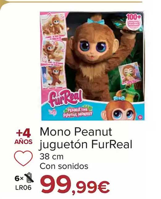 Mono Peanut juguetón FurReal