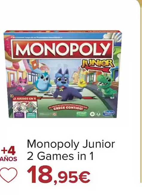 Monopoly Junior 2 Games in 1