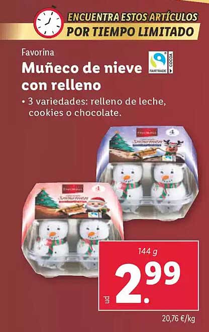 Muñeco de nieve con relleno