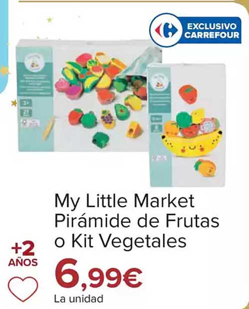 My Little Market Pirámide de Frutas o Kit Vegetales