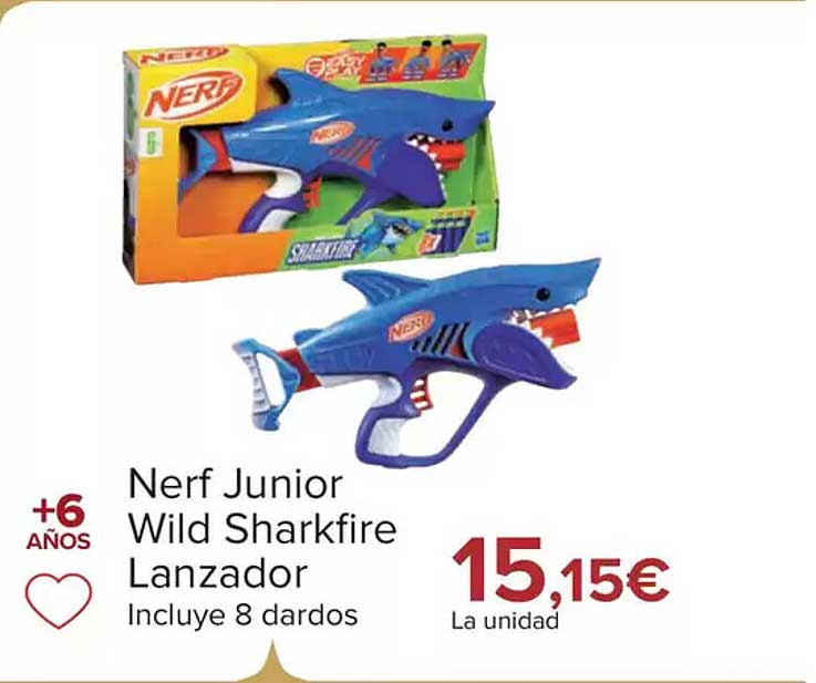 Nerf Junior Wild Sharkfire Lanzador