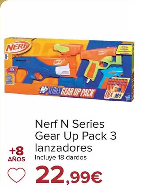 Nerf N Series Gear Up Pack 3 lanzadores