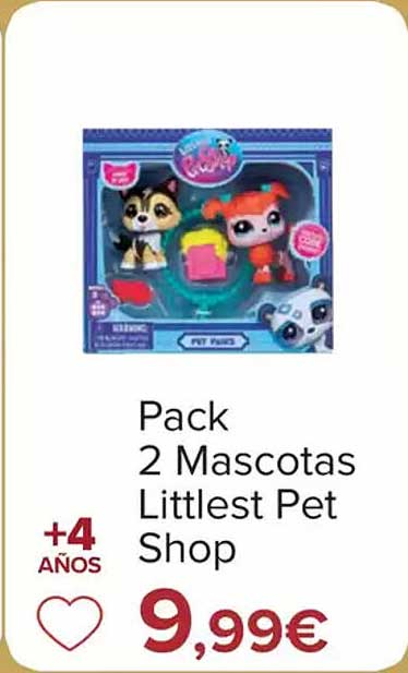 Pack 2 Mascotas Littlest Pet Shop