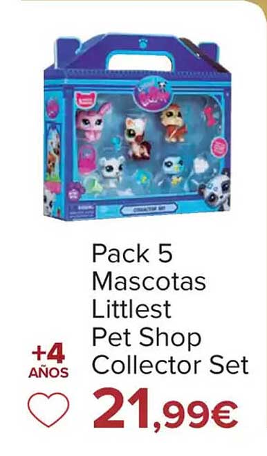 Pack 5 Mascotas Littlest Pet Shop Collector Set