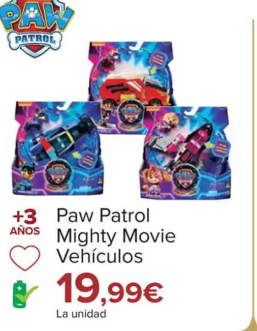 Paw Patrol Mighty Movie Vehículos