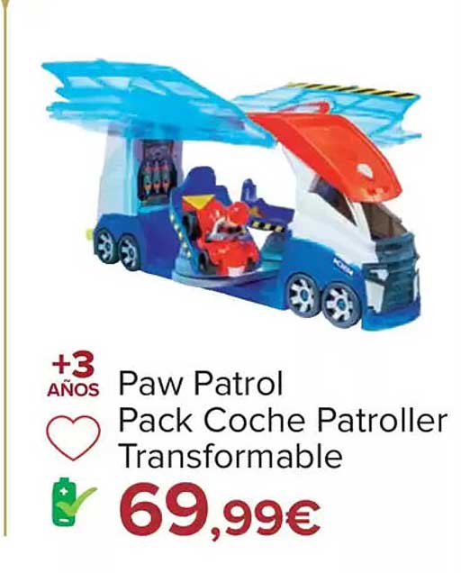 Paw Patrol Pack Coche Patroller Transformable