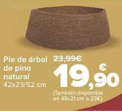 Pie de árbol de pino natural