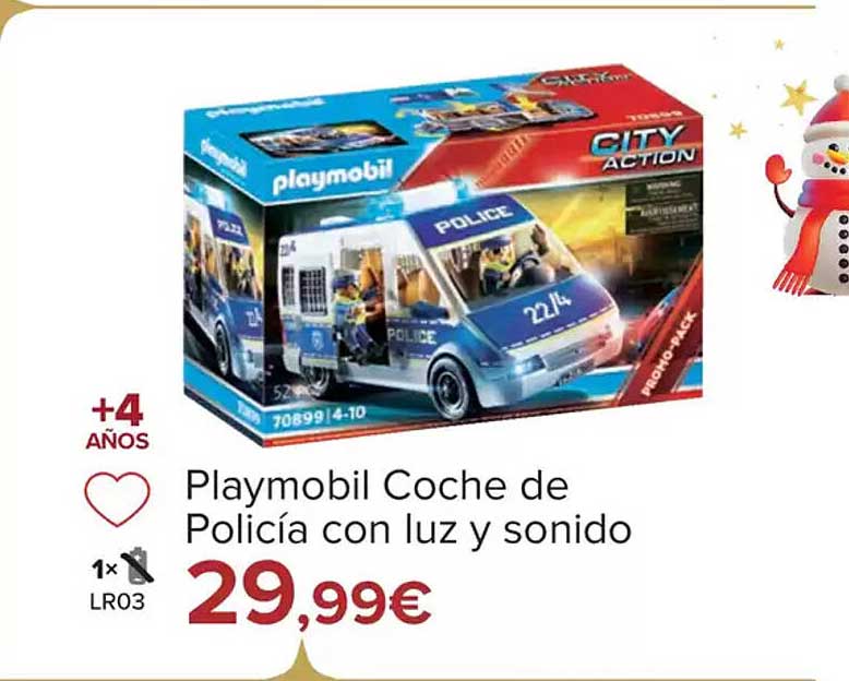 Playmobil Coche de Policía con luz y sonido