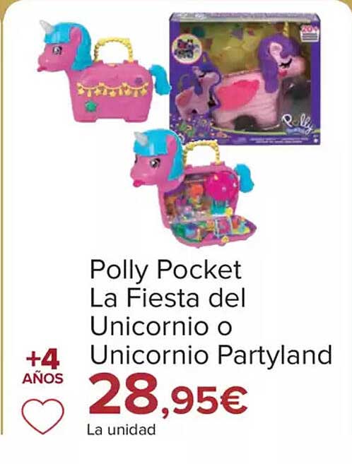 Polly Pocket La Fiesta del Unicornio o Unicornio Partyland