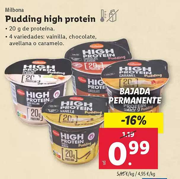 Pudding high protein