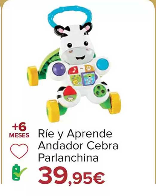 Ríe y Aprende Andador Zebra Parlanchina