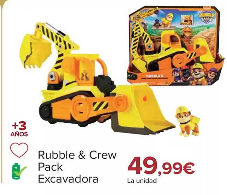 Rubble & Crew Pack Excavadora