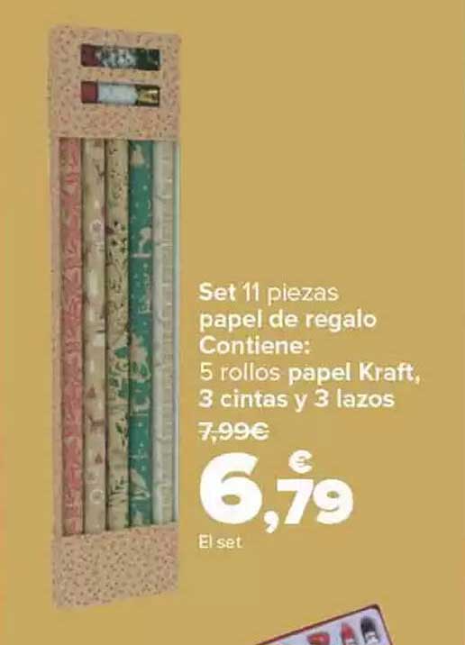 Set 11 piezas papel de regalo