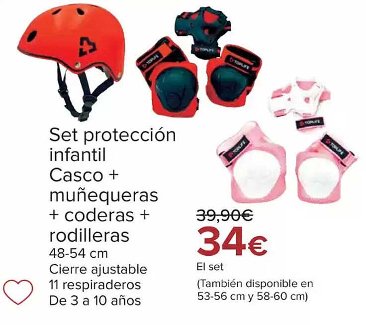 Set protección infantil Casco + muñequeras + coderas + rodilleras