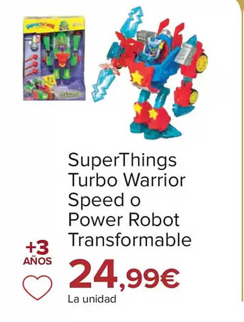 SuperThings Turbo Warrior Speed o Power Robot Transformable