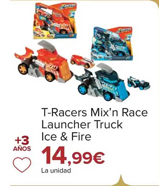 T-Racers Mix’n Race Launcher Truck Ice & Fire