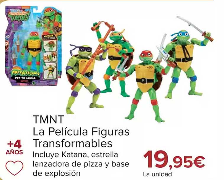 TMNT La Película Figuras Transformables