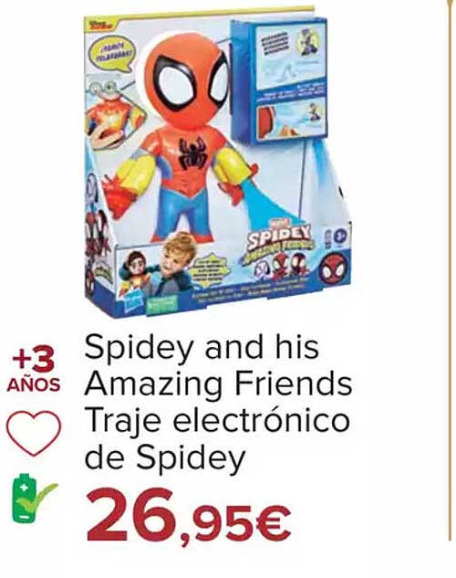 Traje electrónico de Spidey