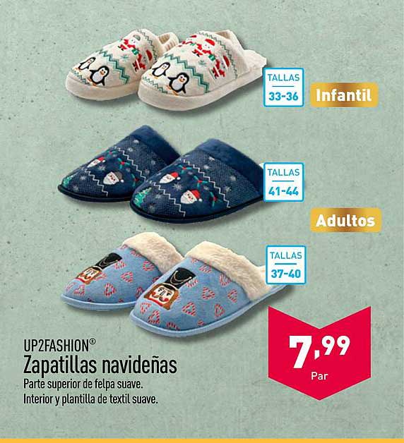 UP2FASHION® Zapatillas navideñas