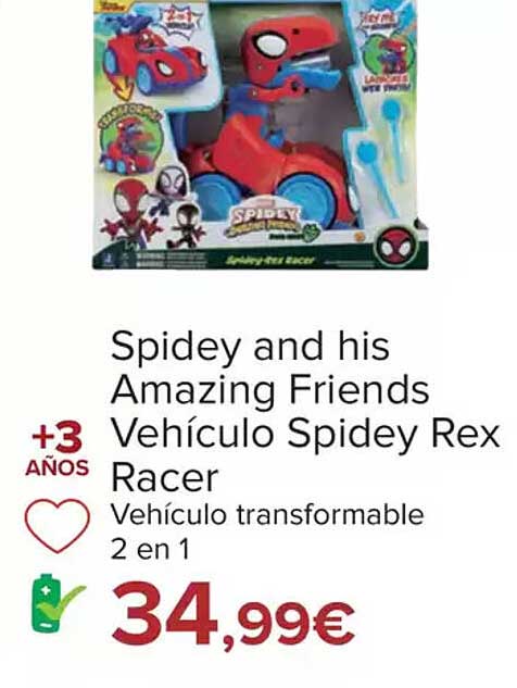 Vehículo Spidey Rex Racer