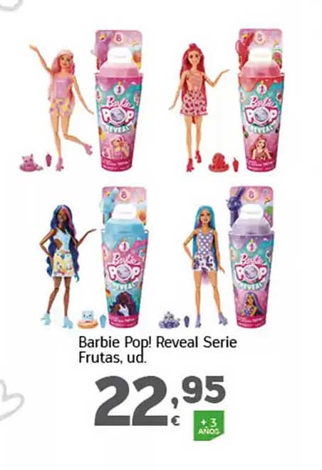 Barbie Pop! Reveal Serie Frutas, ud.