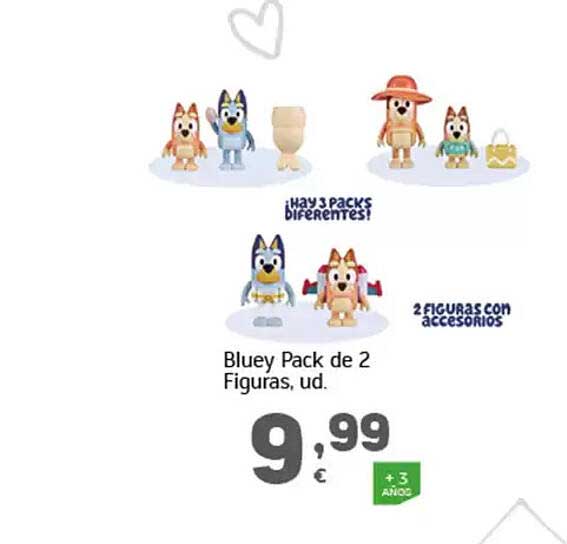 Bluey Pack de 2 Figuras, ud.