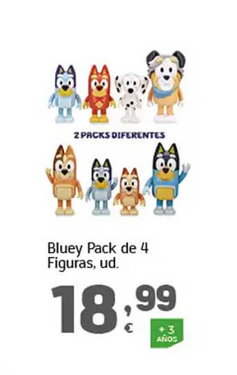 Bluey Pack de 4 Figuras, ud.